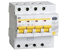 Дифференциальный автоматический выключатель АД14 4 полюса, 40А, Тип AC, х-ка C, 100мА | код. MAD10-4-040-C-100 | IEK 